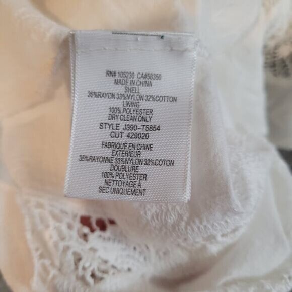 Joie Kaftan Inspired Blouse with Crochet Lace Trim - Size Large - Picture 8 of 8